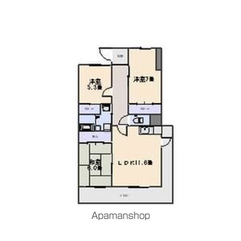 ハイライズ鴨田の間取り写真