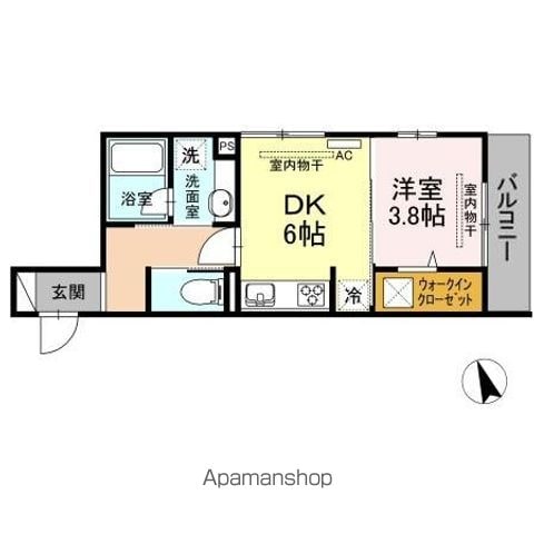 サリオス段原日出の間取り写真