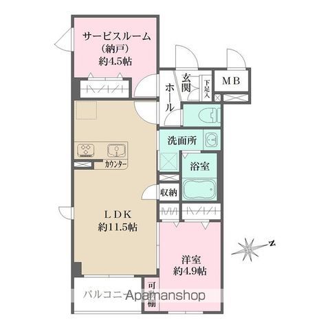 LA PERLA 桜新町の間取り写真