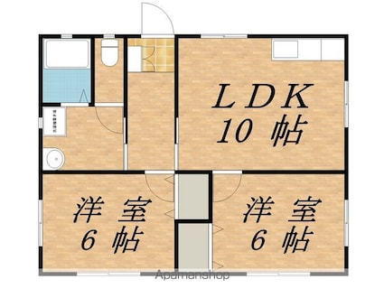 フレッシュ泉[2LDK/51.54m2]の間取図