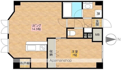 東京都小金井市本町５丁目[1LDK/45.9m2]の間取図