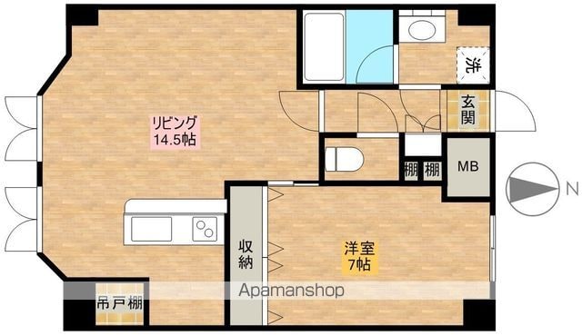 東京都小金井市本町５丁目[1LDK/45.9m2]の間取図