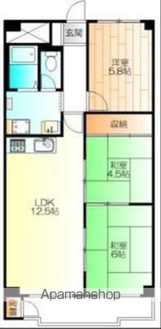 東建座間ハイツ1号棟の間取り写真