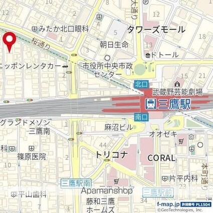 東京都三鷹市上連雀１丁目[1DK/34.65m2]の周辺