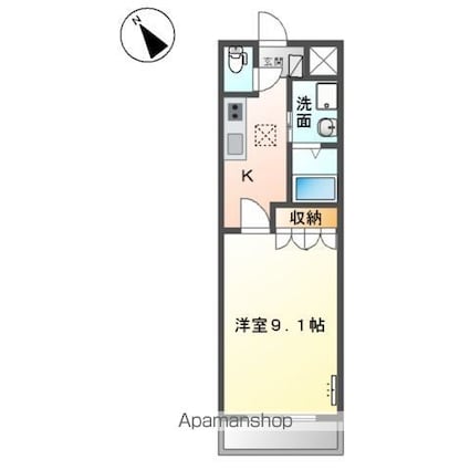 オリオン[1K/31.02m2]の間取図