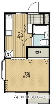 ハイムウスイ[1K/25.67m2]の間取図