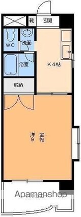 サンパティックＵ－１[1K/32.7m2]の間取図