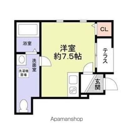 ベル　アビタシオン[1R/21.75m2]の間取図