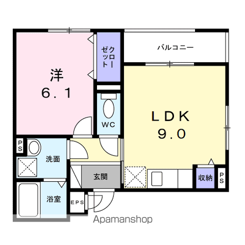 【メゾン　ド　トレフルの間取り】