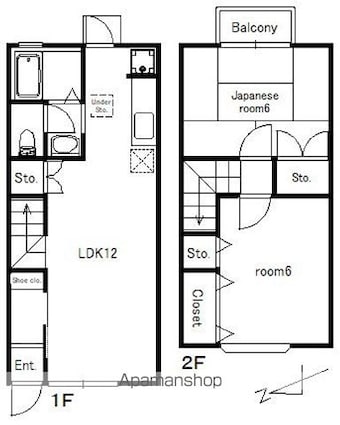 ブラーノ板橋[2LDK/56.3m2]の間取図