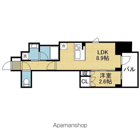 K−COURT谷町四丁目の間取り写真