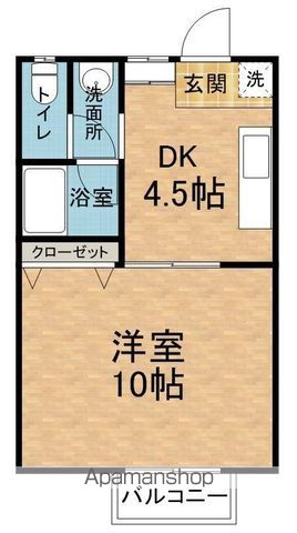 コーポカミニートCの間取り写真