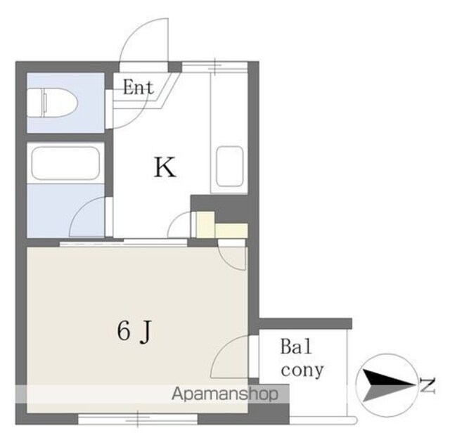 ペンション大手町[1K/15m2]の間取図