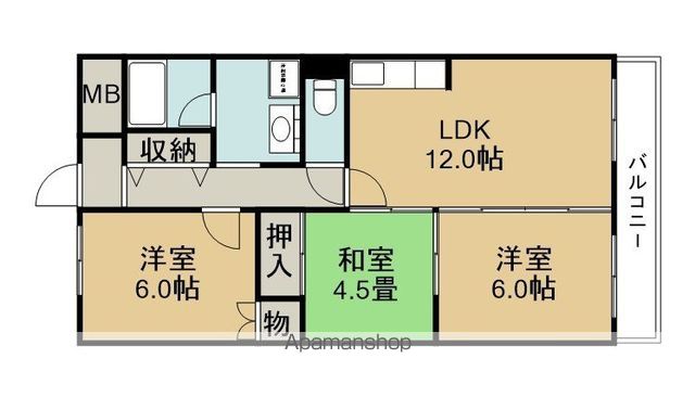 ラポール西緑丘の間取り写真