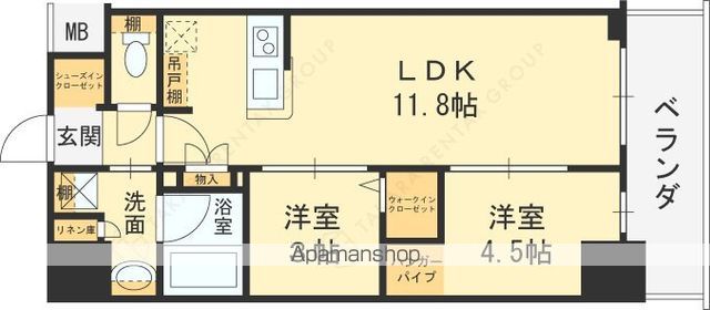 アーバネックス南森町WESTの間取り写真