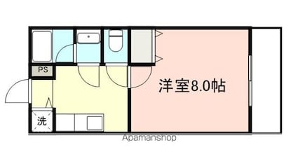 和歌山県和歌山市今福５丁目[1K/25.55m2]の間取図