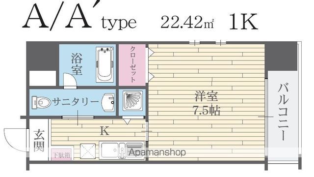 HF河原町二条レジデンスの間取り写真