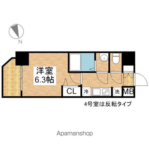 MAXIV東別院の間取り写真