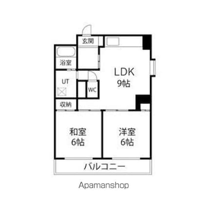 第５日吉ビル[2LDK/47.52m2]の間取図