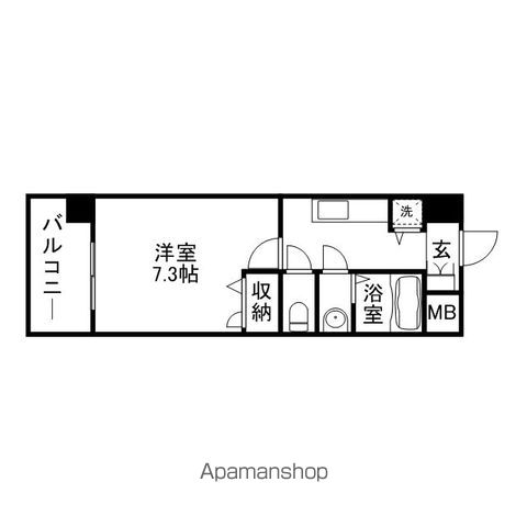 【那珂川市片縄北のマンションの間取り】