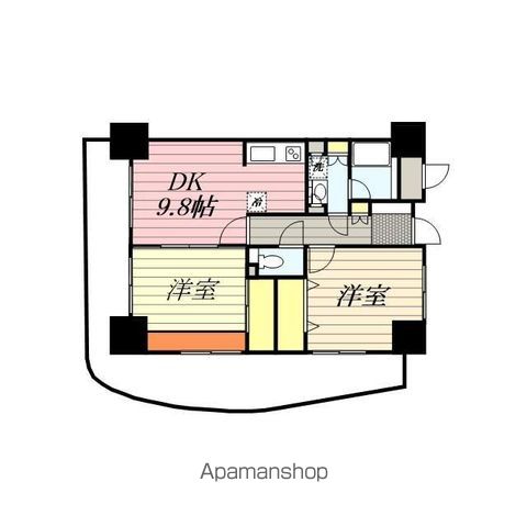 【ＩＮＳＵＲＡＮＣＥ　ＢＬＤＧ．ＸＩＸの間取り】