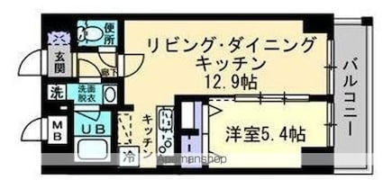 アンパレ内町[1LDK/41.81m2]の間取図