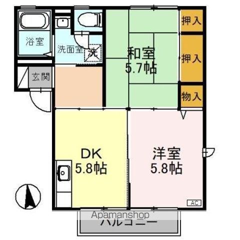 ディアス諸江 A棟の間取り写真