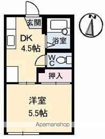 クレセント倉田の間取り写真
