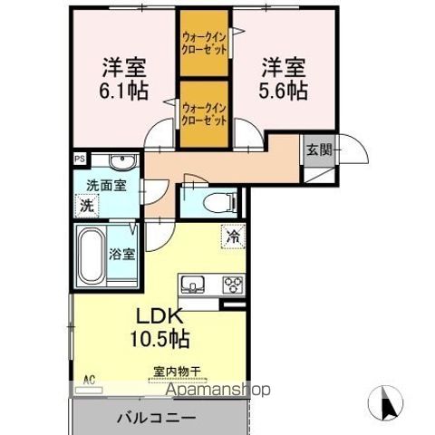 ソレール ヴィラ II A棟の間取り写真