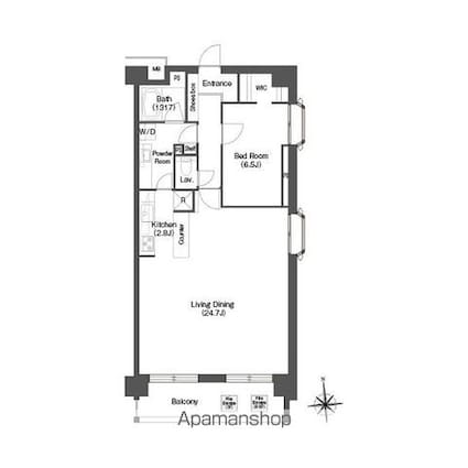 コンフォリア高島平[1LDK/75.6m2]の間取図