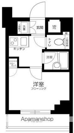東京都中野区野方１丁目[1K/20.25m2]の間取図