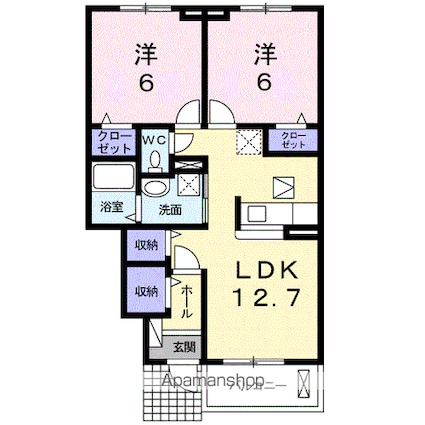 ＮＭＯＮ・ⅡＪ[2LDK/56.47m2]の間取図