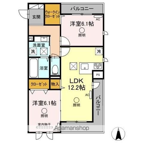 ラグーナあらおの間取り写真