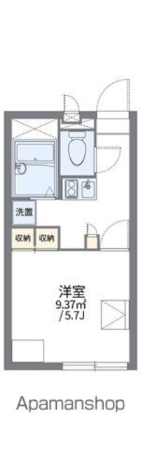 レオパレス池尻大橋[1K/20.28m2]の間取図