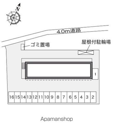 レオパレスＢ＆Ｔ[1K/23.18m2]の配置図