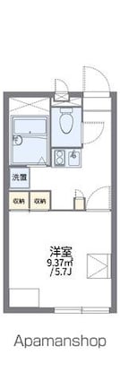 レオパレスキルシュ[1K/20.28m2]の間取図