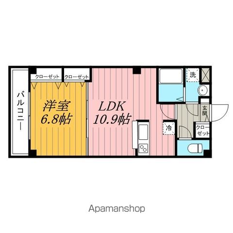 【千葉市中央区神明町のマンションの間取り】