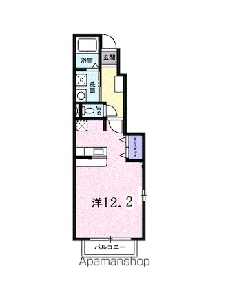アテスウェイ[1R/32.9m2]の間取図
