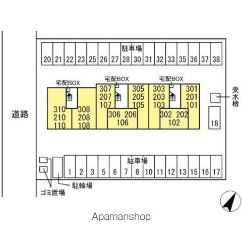 ソラーナ．Ｋ 306 ｜ 茨城県神栖市知手中央６丁目15-28（賃貸アパート1R・3階・29.25㎡） その13