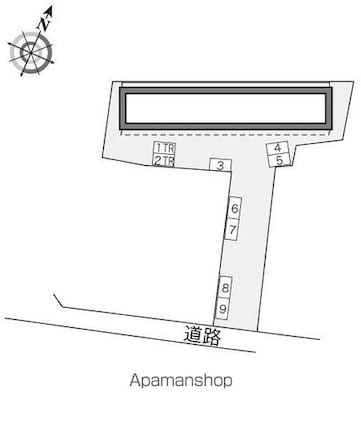 レオパレスアール[1K/23.18m2]の配置図