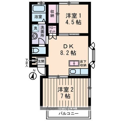 【サンハイツ山口の間取り】