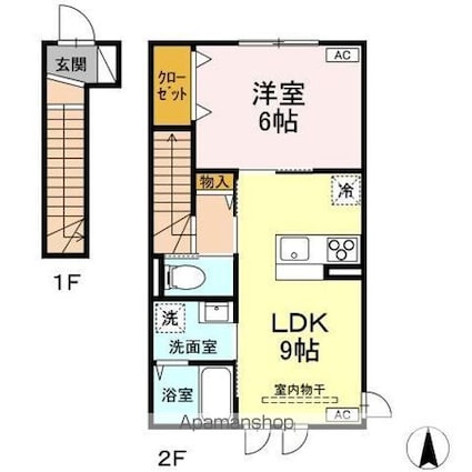 Ｎｐｌｕｓ．[1LDK/43.73m2]の間取図
