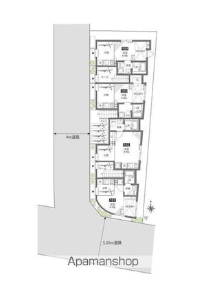 仙川アパートメント[1R/18.86m2]の間取図