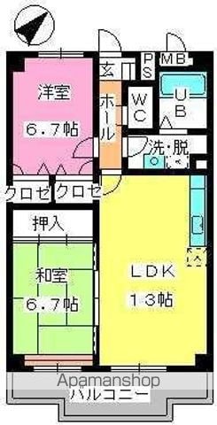 マンテンビューの間取り写真