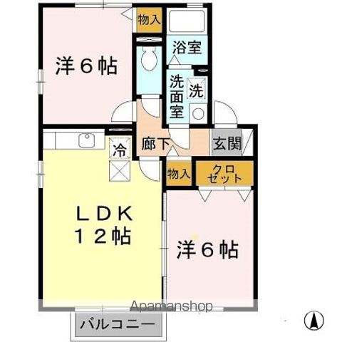 ロイヤル倉治 B棟の間取り写真