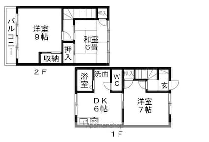 パルデンスさみぞ[3DK/66.24m2]の間取図