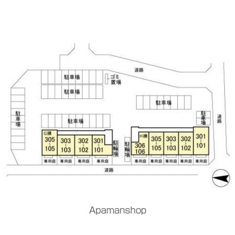 ＰＡＲＫ　ＨＩＬＬＳ　ＭＩＹＡＫＯ　Ｇ 201 ｜ 千葉県千葉市中央区都町５丁目9-7（賃貸アパート1LDK・2階・43.30㎡） その27