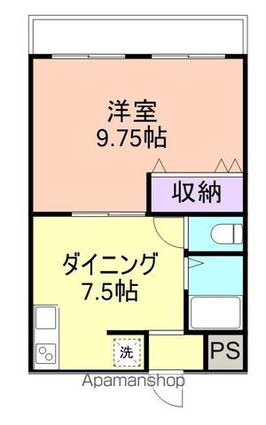 和歌山県和歌山市湊本町２丁目[1DK/31m2]の間取図