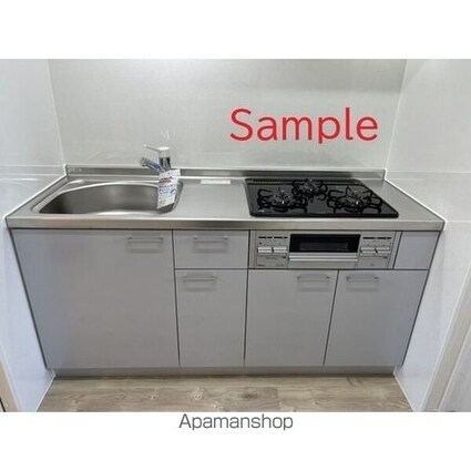 ＤＥ　ＤＯＭＯ　ＧＥＭＩＮＯＳ　２ｎｄ[1K/33m2]のキッチン