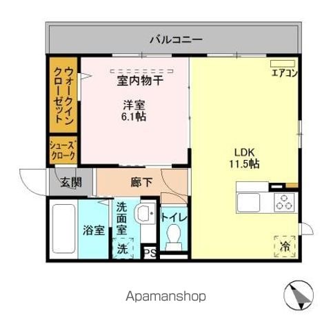 クレッセントコートの間取り写真
